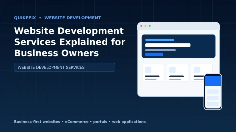 Website Development Services Explained for Business Owners
