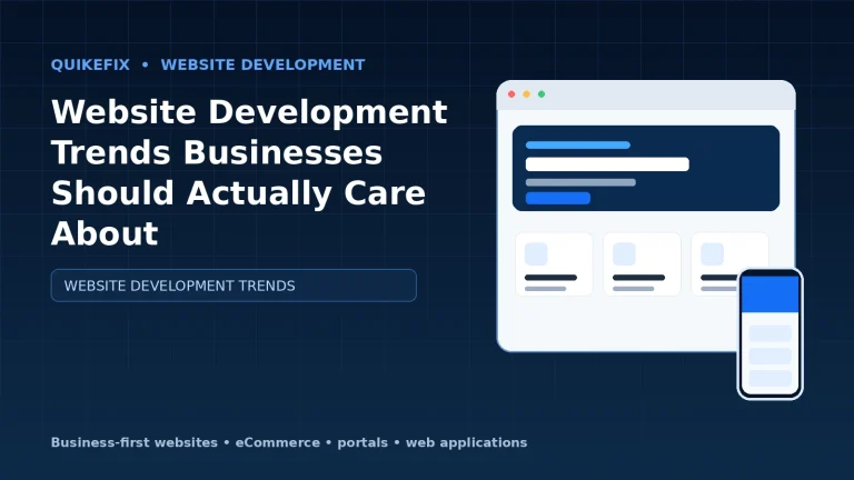 Website Development Trends Businesses Should Actually Care About