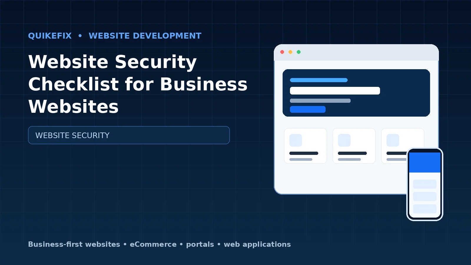 Website Security Checklist for Business Websites
