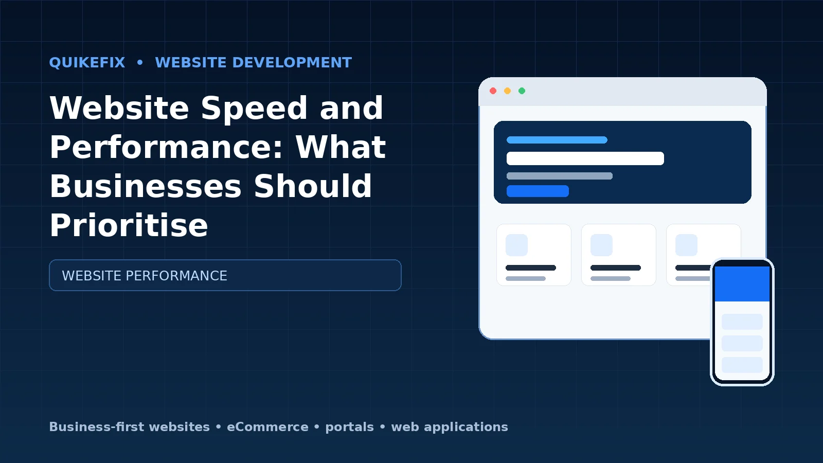 Website Speed and Performance: What Businesses Should Prioritise