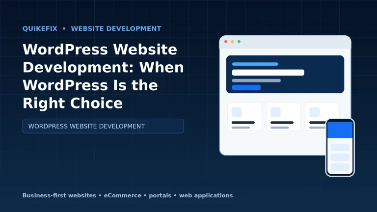 WordPress Website Development: When WordPress Is the Right Choice